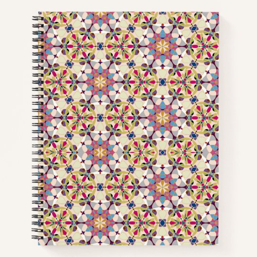 pastel met abstracte geometrie notitieboek (Voorkant)