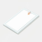 Pastel met blauw powder met kersttasje post-it® notes (Schuin)