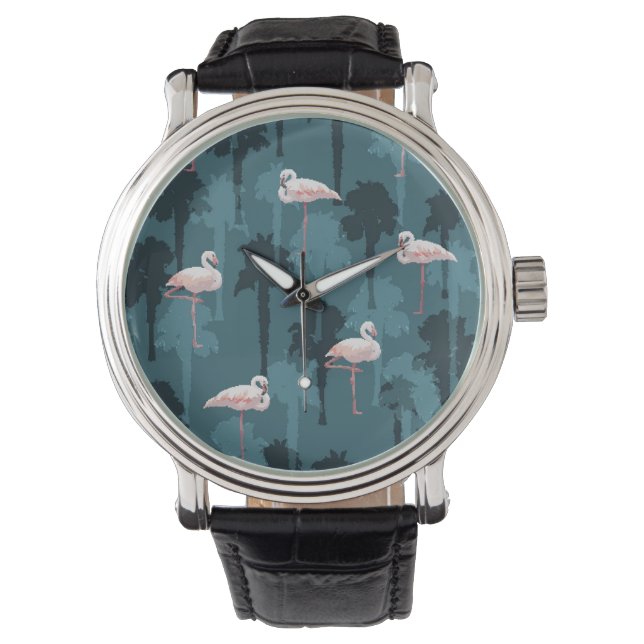 Pastel met Blauwgroen ontsteking Horloge (Voorkant)