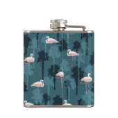 Pastel met Blauwgroen ontsteking | Monogram Heupfles (Achterkant)