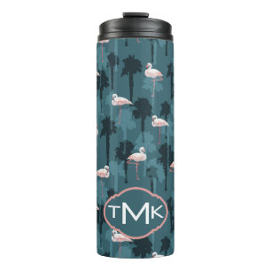 Pastel met Blauwgroen ontsteking   Monogram Thermosbeker
