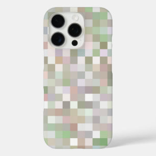 Pastel met gekleurd vierkant patroon iPhone 16 pro hoesje