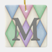 Pastel met kleurcode Harlequin , persoonlijk Keramisch Ornament (Voorkant)