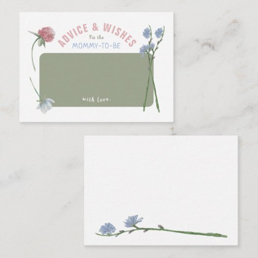 Pastel met kleurcode voor wilde flesontraadkaarten informatiekaartje (Voorkant / Achterkant)