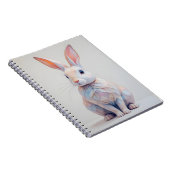pastel met laag poly konijn notitieboek (Rechterzijde)