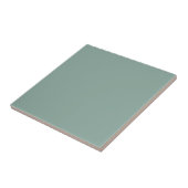Pastel Mid Gray Aqua Green Solid Color Tile Tegeltje (Zijkant)