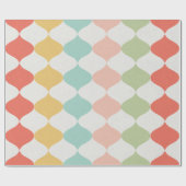 Pastel Midcentury Modern Gift Wrap – Retro Charm Cadeaupapier (Vlak)