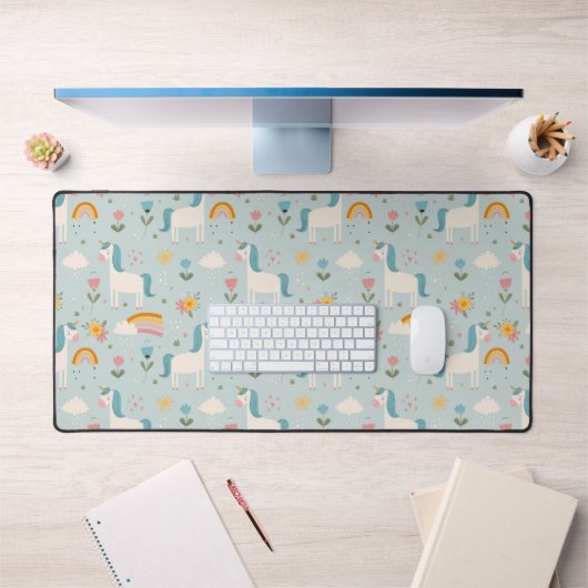 Pastel mignon Rainbow Unicorn Motif (Bureau 1)