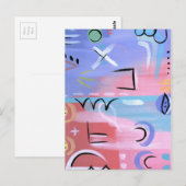 Pastel Mind Set Briefkaart (Voorkant / Achterkant)