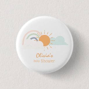Pastel Minimal Baby shower Ronde Button 3,2 Cm