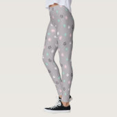 Pastel minimalistisch moderne florale leggings (Links)
