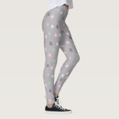 Pastel minimalistisch moderne florale leggings (Rechts)