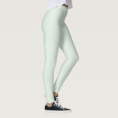 Pastel Mint Groen Effen Kleur Leggings (Rechts)