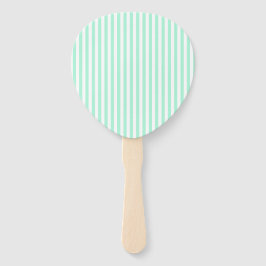 Pastel Mint Groene Strepen Zomer Gestreept Handwaaier