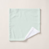 Pastel Mint Vert couleur solide (Gant de toilette)