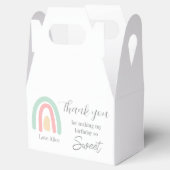 Pastel minty regenbow 1st Birthday - dank u Bedankdoosjes (Geopend)