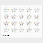 Pastel Mod Ster Sticker (Vel)
