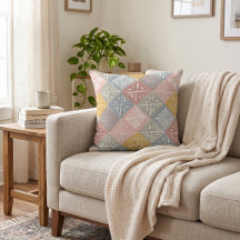 Pastel Modderdoek | Terracotta Tegel Diamant