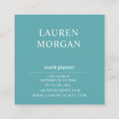 Pastel moderne | CARTE DE VISITE CARRÉ (Dos)