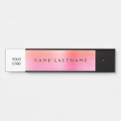 Pastel Moderne Custom Logo Executive Professional Deurbordje (Voorkant)