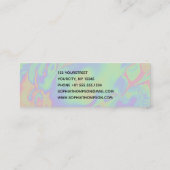 Pastel moderne holographique arc-en-ciel - Carte d (Dos)