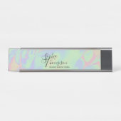 Pastel moderne Holographique Arc-en-ciel - Plaque (Devant)