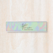Pastel moderne Holographique Arc-en-ciel - Plaque  (Devant)