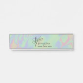Pastel moderne Holographique Arc-en-ciel - Plaque  (Devant)