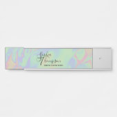 Pastel moderne Holographique Arc-en-ciel - Plaque  (Devant)