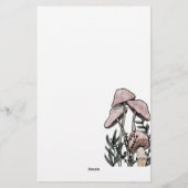 Pastel Moderne paddenstoelen Briefpapier (Achterkant)