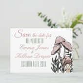 Pastel Moderne Paddenstoelen  Save The Date (Staand voorkant)