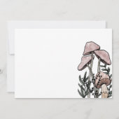 Pastel Moderne Paddenstoelen  Save The Date (Achterkant)