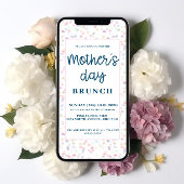Pastel Moederdag Brunch Kaart