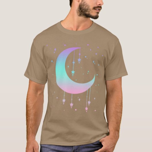 Pastel Moon Kawaii Pastel Goth Small funny T-shirt (Voorkant)