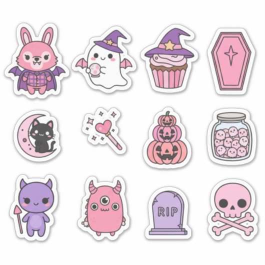 Pastel Moonlight Magic Sticker Pack (Voorkant)