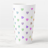 Pastel Motif en forme de coeur Mug de café (Devant)