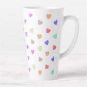 Pastel Motif en forme de coeur Mug de café (Droite)