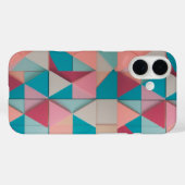 Pastel Motif géométrique - Apple iPhone 16 Coque (Verso (horizontal))