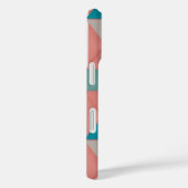 Pastel Motif géométrique - Apple iPhone 16 Coque (Verso / Droite)