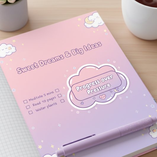 Pastel Motiverende Sticker