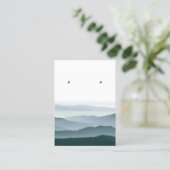 Pastel Mountain Range met juwelier display Visitekaartje (Staand voorkant)