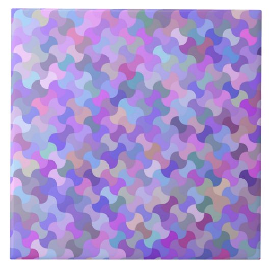 pastel mozaïek keramische tegel tegeltje (Voorkant)