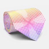 Pastel Multicore Pattern Stropdas (Opgerold)