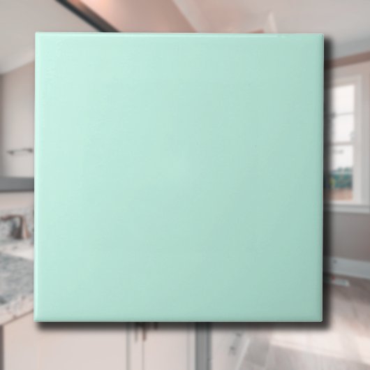 Pastel Muntblauwe Effen Kleur | Klassiek | Elegant Tegeltje
