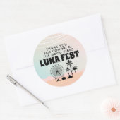 Pastel Music Festival Bedankt Ronde Sticker (Envelop)