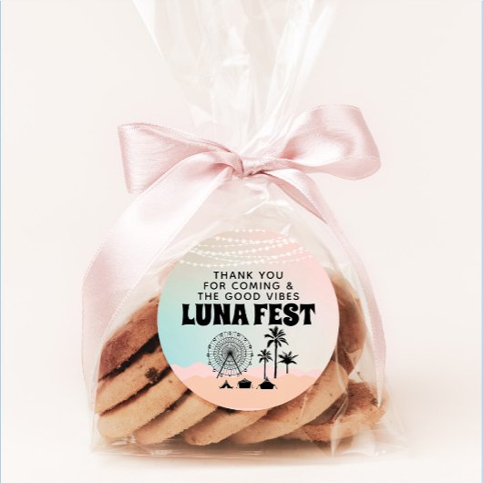 Pastel Music Festival Bedankt Ronde Sticker