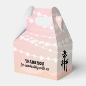 Pastel Music Festival Birthday Favor Box Bedankdoosjes (Achterkant)