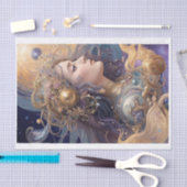 Pastel Mystieke Vrouw Decoupage Tissue Papier (Craft)