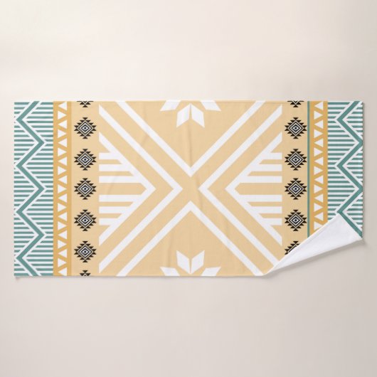 Pastel Native Fabric Motif sans couture, Thai Nati (Serviette de bain)