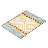 Pastel Native Fabric Seamless Pattern, Thai Nativ Notitieboek (Linkerzijde)